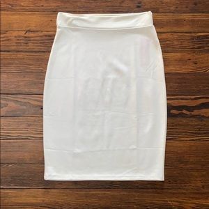 White/Cream Pencil Skirt